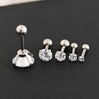 Luxury Stud Earrings with Bling Design - Image 10