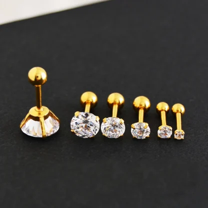 Luxury Stud Earrings with Bling Design - Image 11