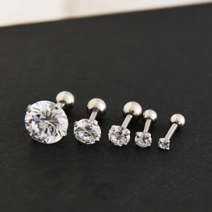 Luxury Stud Earrings with Bling Design - Image 9