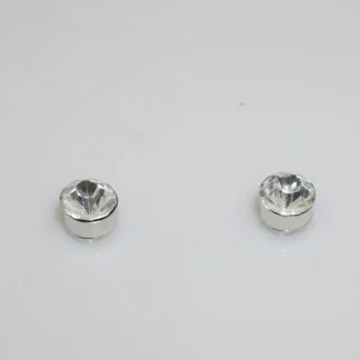 Magnetic Earrings with Rhinestone-like Design