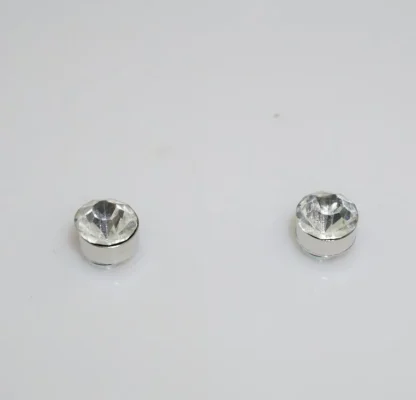 Magnetic Earrings with Rhinestone-like Design