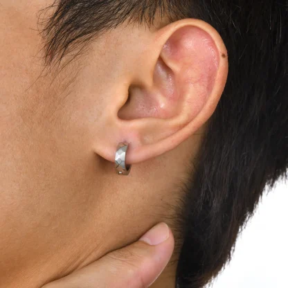 Geometric Hoop Earrings for Men and Women - Image 3