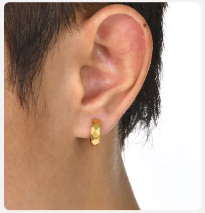 Geometric Hoop Earrings for Men and Women - Image 7