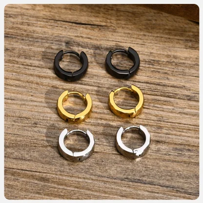 Geometric Hoop Earrings for Men and Women - Image 12