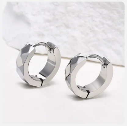 Geometric Hoop Earrings for Men and Women - Image 9