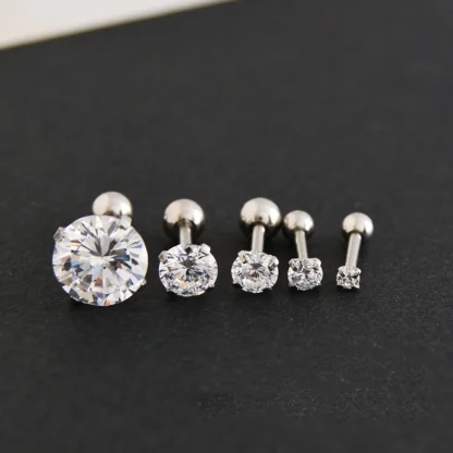 Luxury Stud Earrings with Bling Design - Image 4